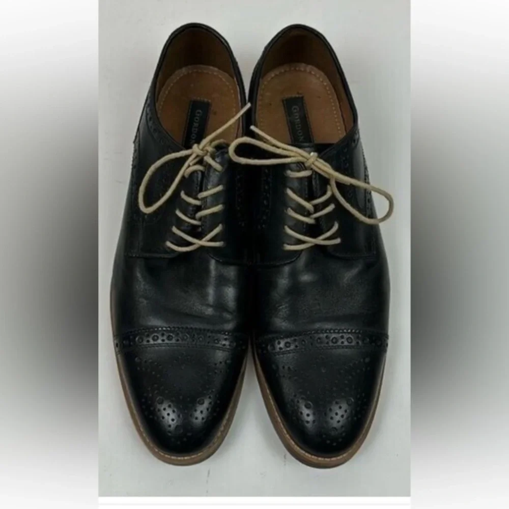 Gordon Rush Whitaker Black Leather Dress Shoes size 10